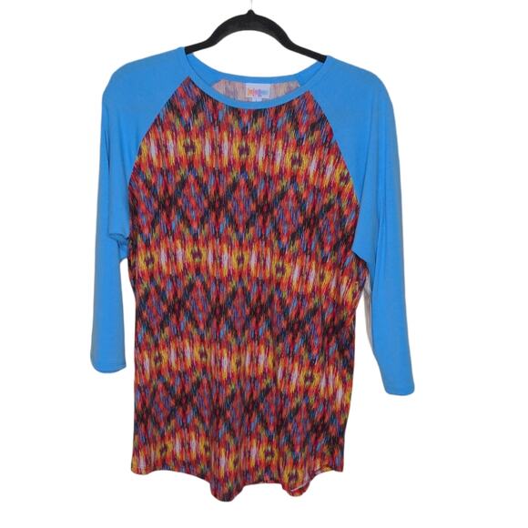 LuLaRoe Geometric Randy Tee  - Size L - NWT/Flaw - Picture 1 of 9